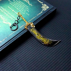 Radahn Keychain Starscourge Greatsword Key Chain Keyring Keychains for Men Game Accessories Key Ring Pendant Llaveros